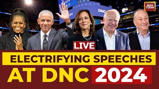 DNC 2024 LIVE Democratic National Convention LIVE  Barrack Obama LIVE  Kamala Harris  Joe Biden [upl. by Sakovich]