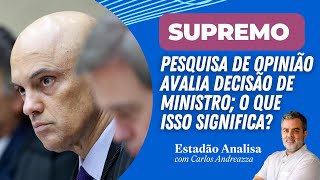 STF DECISÃO de MORAES é medida em PESQUISA DE OPINIÃO o que isso significa  Estadão Analisa [upl. by Joanna]