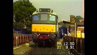 NORTH YORKSHIRE MOORS RAILWAY DIESEL GALA 21 9 91NEIL HAYTON RAILWAY MEMORIESrailway train [upl. by Ihculo597]