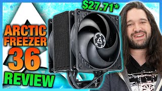 Arctics New 28 Freezer 36 Air Cooler amp Contact Frame CPU Cooler Review amp Benchmarks [upl. by Ggerg]