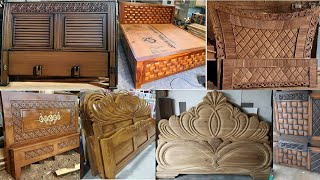 Wood headboard design ideas  Beautiful wooden headboard ideas  Make money with wood headboards [upl. by Cheslie]