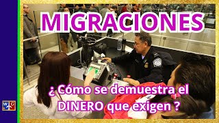 MIGRACIONES ¿ Cómo se demuestra el DINERO EXIGIDO [upl. by Lello]