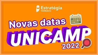 UNICAMP NOVA MUDANÇA DE DATAS DO VESTIBULAR 2022 [upl. by Yekcin424]