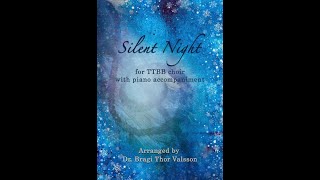 Silent Night  TTBB Choir with Piano accompaniment [upl. by Pearle971]