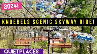 Knoebels Amusement Resort SCENIC SKYWAY Ride 2024 Elysburg Pennsylvania [upl. by Irbmac]