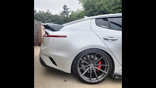 Kia Stinger Adro V3 Spoiler Install kiastinger adro carbonfiber cars modified [upl. by Ecirual524]