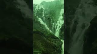 Dudhsagar waterfalls goa view waterfall water song bollywood music  sunshines 🌞 [upl. by Sukin]