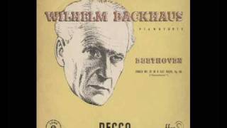 Wilhelm Backhaus  Beethoven Sonata op 106 quotHammerklavierquot 4to mov [upl. by Mraz]