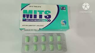 Mits 75mg Tablet Uses in UrduMits 15mg Tablet UsesMits Tablet 75mg  Meloxicam Mits Tablet Uses [upl. by Dnomed]