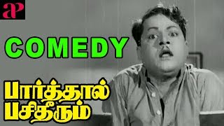 Parthaal Pasi Theerum Movie Comedy  Sivaji  Gemini Ganesan  Savithri  Thangavelu  M Saroja [upl. by Imotih]