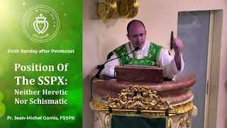 Position Of The SSPX Neither Heretic Nor Schismatic  Sermon by Fr Gomis 30 Jun 2024 [upl. by Clementia]