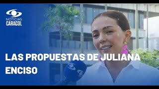 Juliana Enciso candidata a la Gobernación de Risaralda expuso sus propuestas en la Plaza Caracol [upl. by Beata]