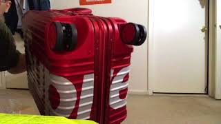 Supreme x RIMOWA Topas Multiwheel 45L Red Carry On Luxury Luggage [upl. by Spalla]