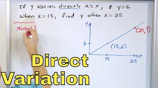 01  Direct Variation and Proportion in Algebra  Part 1 Constant of Variation amp More [upl. by Nerac]