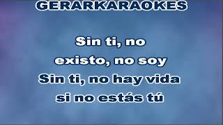 Sin ti Coro  Ricardo Montaner  Karaoke [upl. by Odlopoel]