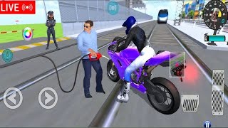 ✅3D Driving Class Simulator Bullet Train Vs Motorbike Bike Driving Game  Android Gameplay [upl. by Ayerim959]