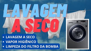 🔴 Função Lavagem a Seco na Lava e Seca Samsung 3 em 1 WD4000 Ecobubble WD11M4453JX Inox [upl. by Jeni]