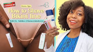 The Right Way to Shave Bikini Area with a Razor  Brownskinderm [upl. by Rusell548]