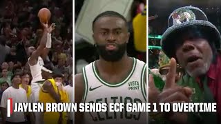 JAYLEN BROWN SENDS ECF GAME 1 TO OVERTIME 😤 DOUBLE BANG CALL FROM MIKE BREEN  NBA on ESPN [upl. by Christina]