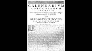 4th October 1582 Gregorian calendar introduced by Pope Gregory XIII [upl. by Netniuq752]