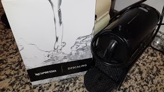 Descaling How to descale a Nespresso Delonghi Inissia coffee machine step by step [upl. by Solakcin351]