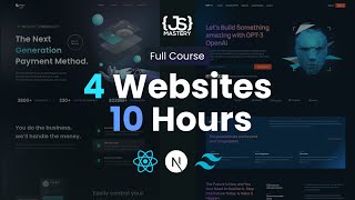 Build and Deploy 4 Modern React Apps and Get Hired as a Frontend Developer  Full 10Hour Course [upl. by Wilber]