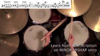 Lewis Nash drum solo on quotMinor Mishapquot [upl. by Ahsak]