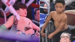 Boys epic dance battle at Sixers game goes viral [upl. by Elleral]