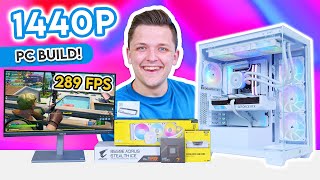 Building an AllWhite 1440p Gaming PC 👀 ft RTX 4070 SUPER amp Corsair 3500X [upl. by Gintz]