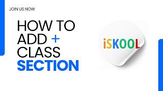 How to Add Class Section in iSkool ERP 2025 [upl. by Easton469]