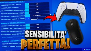 come TROVARE la SENSIBILITÀ PERFETTA su FORTNITE da PC e CONSOLE [upl. by Bruell]