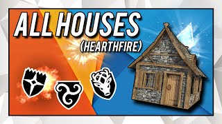 Skyrim Remastered All 3 Hearthfire Houses  Prices How To Get Walkthrough [upl. by Kosaka98]