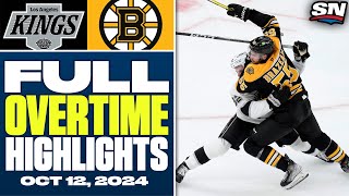 Los Angeles Kings vs Boston Bruins  FULL Overtime Highlights  October 12 2024 [upl. by Enirak421]