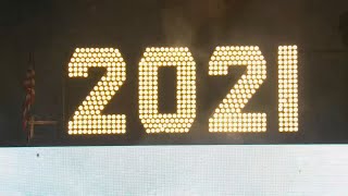 Times Square 2021 Ball Drop in New York City full video [upl. by Hsotnas]