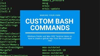 Creating your own Cmder and Terminal Commands [upl. by Yael]