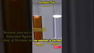 Bromine TestIdentification test for saturated and unsaturated Hydrocarbon shorts [upl. by Finlay]