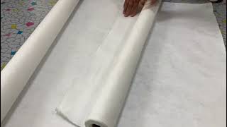 white adhesive felt rolls for building protection tapestries quality manufacturers china [upl. by Aissatsana332]