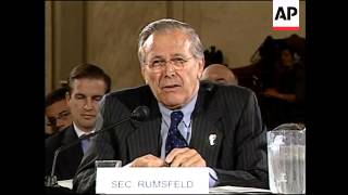 Rumsfeld Kennedy Abizaid alJaafari on Capitol Hill [upl. by Hawthorn]