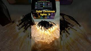 SOLAR Christmas lights ✨youtubeshorts [upl. by Meikah]