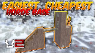 7 Days to Die  The most EASY Horde Base in the game  Alpha 19  Simplified V2 EVEN CHEAPER [upl. by Lavro140]