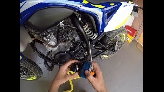 Gopro sherco smr 50 Polini air filter install [upl. by Snahc619]