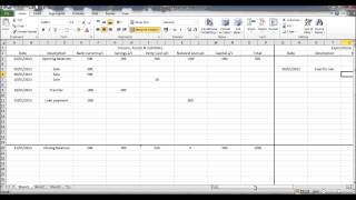 Create a Bookkeeping Spreadsheet using Microsoft Excel  Part 3 [upl. by Iaj356]