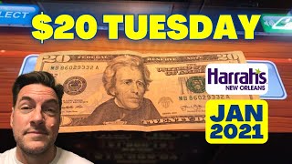 20 TUESDAY • Harrahs New Orleans • Eureka Reel Blast • FREE SPINS amp RETRIGGER [upl. by Schnabel458]