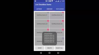 Android CheckBox List Demo [upl. by Hodgkinson]