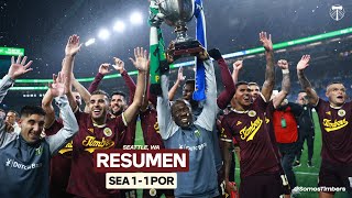 RESUMEN  Con empate de 11 Timbers ganan la Cascadia Cup en Seattle [upl. by Ykceb599]