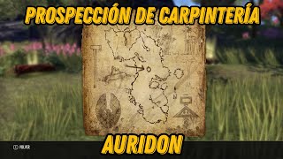 Prospección De Carpintería Auridon  The Elder Scrolls Online [upl. by Atteuqehs]