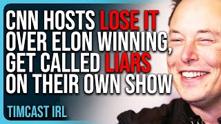 CNN Hosts LOSE IT Over Elon Musk WINNING Get Called LIARS On Their Own Show [upl. by Dnomde]