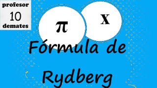 Fórmula de Rydberg ejercicios resueltos 01 [upl. by Leerzej699]