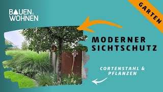 Moderner Sichtschutz im Garten [upl. by Tegdirb941]