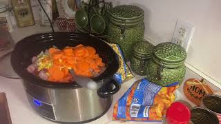 Vegetable Soup In The Crockpot Fall Favorite For My Family Simple and Easy Dinner [upl. by Saddler]